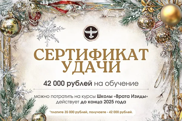 Новогодний «Сертификат Удачи» на 42 000 руб